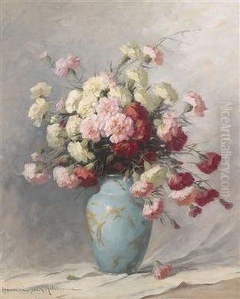 Carnations In A Vase - view 1