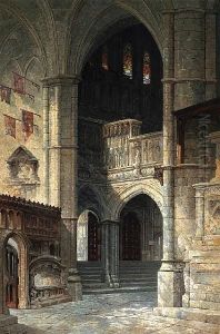 Entrance To Henry Vii Chapel, Westminister Abbey by Edwin Deakin