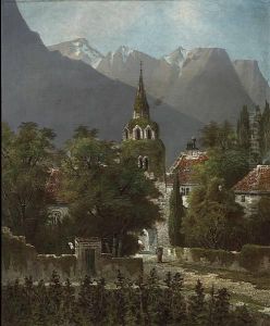 Alpine Castle by Edwin Deakin