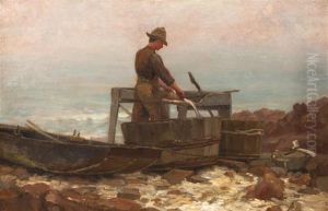 Fisherman Of Owls Head, Coast Of Maine by Walter Lofthouse Dean