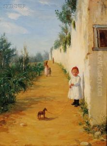 Street In The Tropics by Walter Lofthouse Dean