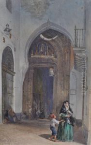 Interior Scene In Seville Cathedral