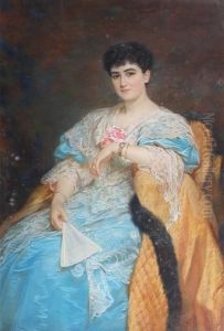 Portrait Of Mrs. Lushington by Edward Deanes