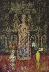 Still Life With Sculpture Of Mother And Child by Henry Golden Dearth