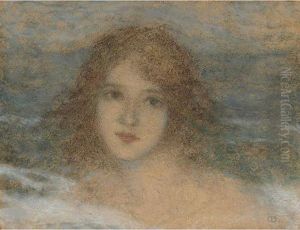 Portrait Of A Girl by Charles Ernest Debelle