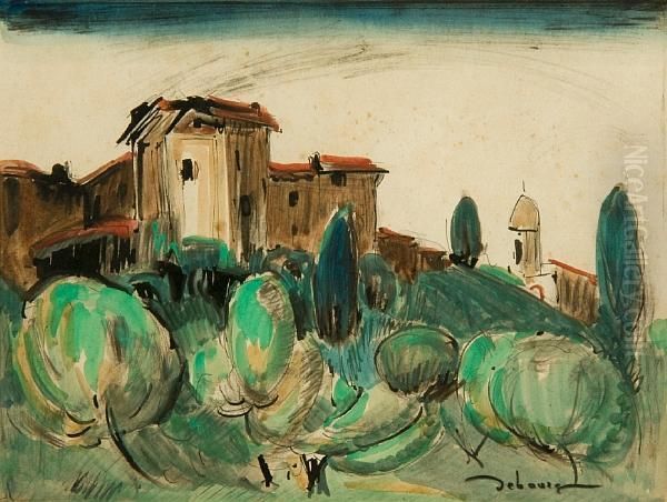 Buildings In A Landscape - view 1