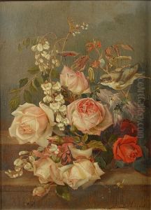 Nature Morte Aux Fleurs by Alexandre Debrus