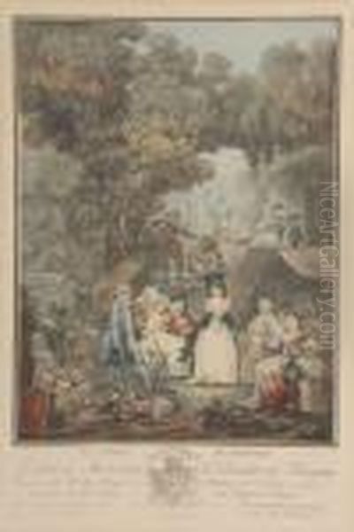 Le Menuet De La Mariee by Philibert-Louis Debucourt