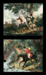 Chasseur Egare And Cheval Effraye Par La Foudre