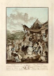 Le Menuet De La Mariee by Philibert-Louis Debucourt