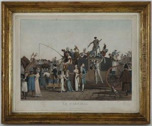 Le Carnaval by Philibert-Louis Debucourt