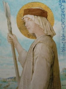 Painted By Albert Anker by Theodore Deck