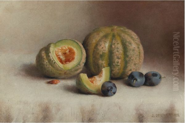 Still Life With Plums And Melons - view 1