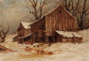 The Old Barn After A Thaw by Robert Melvin Decker