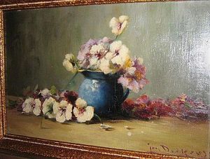 Nature Morte Aux Fleurs by Jan Deckers