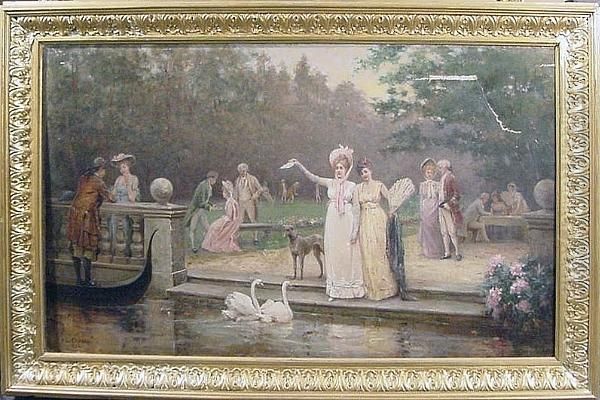 Figures In A Park - view 1