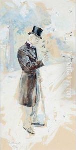 Dandy Et Oiseau by Jan Dedina