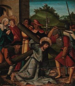 Christ Carrying The Cross; And The Crucifixion by Hans Leonard Schauffelein