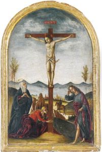 The Crucifixion by Pietro di Francesco degli Orioli