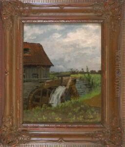 Partie An Einer Alten Wassermuhle by Wilhelm Degode