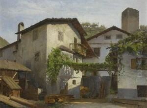 Dorf In Den Weinbergen. Dorf In Den Weinbergen.