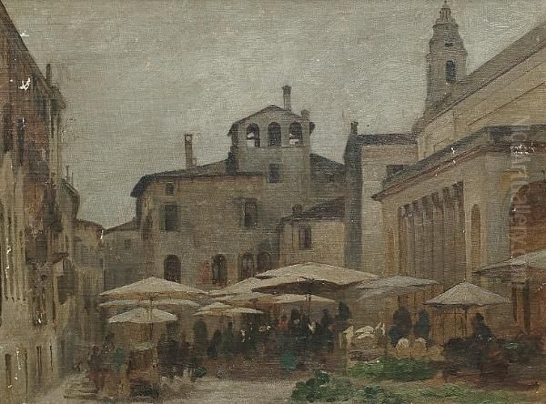 A Market In A Piazza - view 1