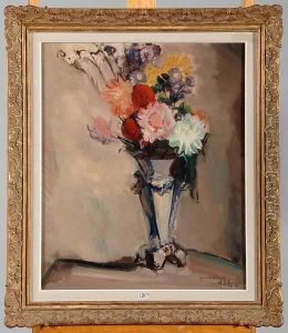 Vase De Fleurs by Charles Dehoy