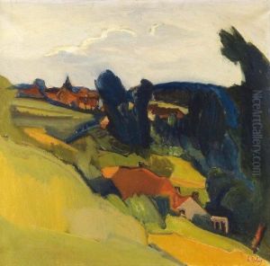 Paysage A Linkebeek by Charles Dehoy