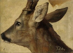 Junger Rehbock by Johannes Christian Deiker