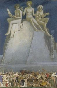 Die Parzen Bestimmen Das Schicksal Der Menschen. by Hans Deiters