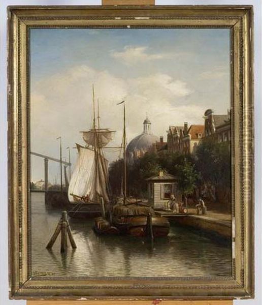 Barques Sur Le Canal - view 1