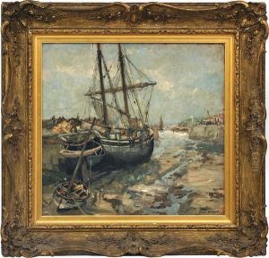 Boats At Port by Eugene Dekkert