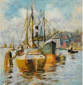 Barche Nel Porto by Eugene Dekkert