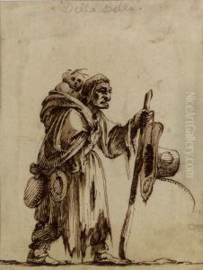 A Beggar Carrying An Infant by Baccio del Bianco