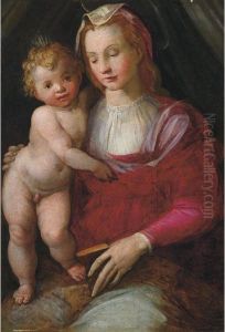 Madonna Col Bambino by Francesco Brini Active Florence