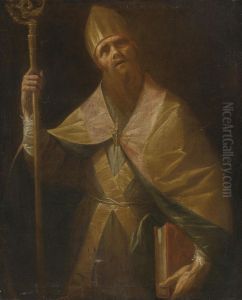 Saint Ambrosius by Francesco del Cairo