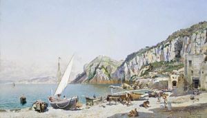 Beach At Capri by Federico del Campo