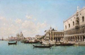 Gondolas By The Doge's Palace, Venice