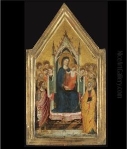 Madonna And Child Enthroned With Saints