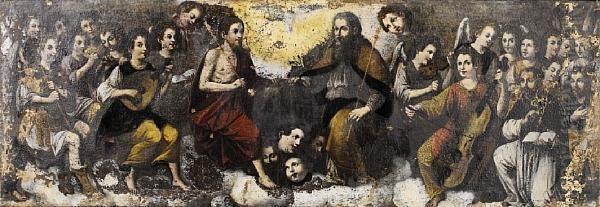 The Holy Trinity Surrounded By Angels Makingmusic - view 1