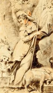"pastorcilla". by Antonio Del Castillo Y Saavedra