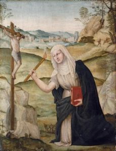 Saint Bridget by Girolamo Del Pacchia