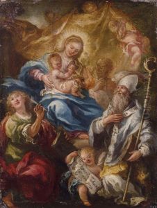 Madonna Con Bambino, Santi Eangeli by Giacomo del Po