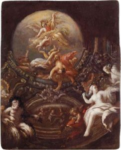 La Gloria Mette In Fuga I Vizi by Giacomo del Po