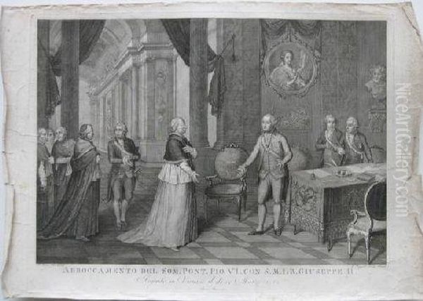 Com S.m.i And R.giuseppe Ii''- Engraving, 1801 - view 1
