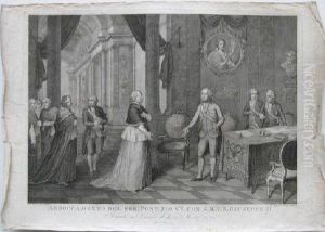 Com S.m.i And R.giuseppe Ii''- Engraving, 1801 by Giacomo del Po