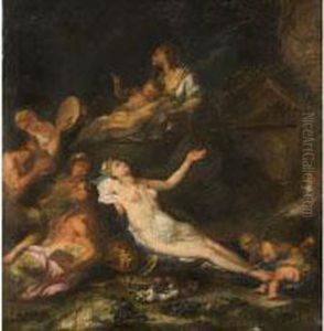 Allegorische Bacchanal-szene by Giacomo del Po
