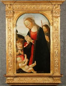 ''madonna In Preghiera Con Bambino, San Giovanni E SanGiuseppe''.