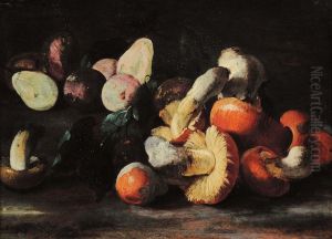 Naturamorta Con Funghi by Simone Del Tintore