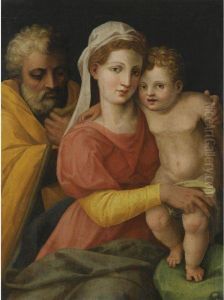 The Holy Family by Perino Del Vaga (Pietro Bonaccors